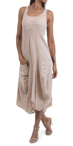 Linen Sleeveless Dress