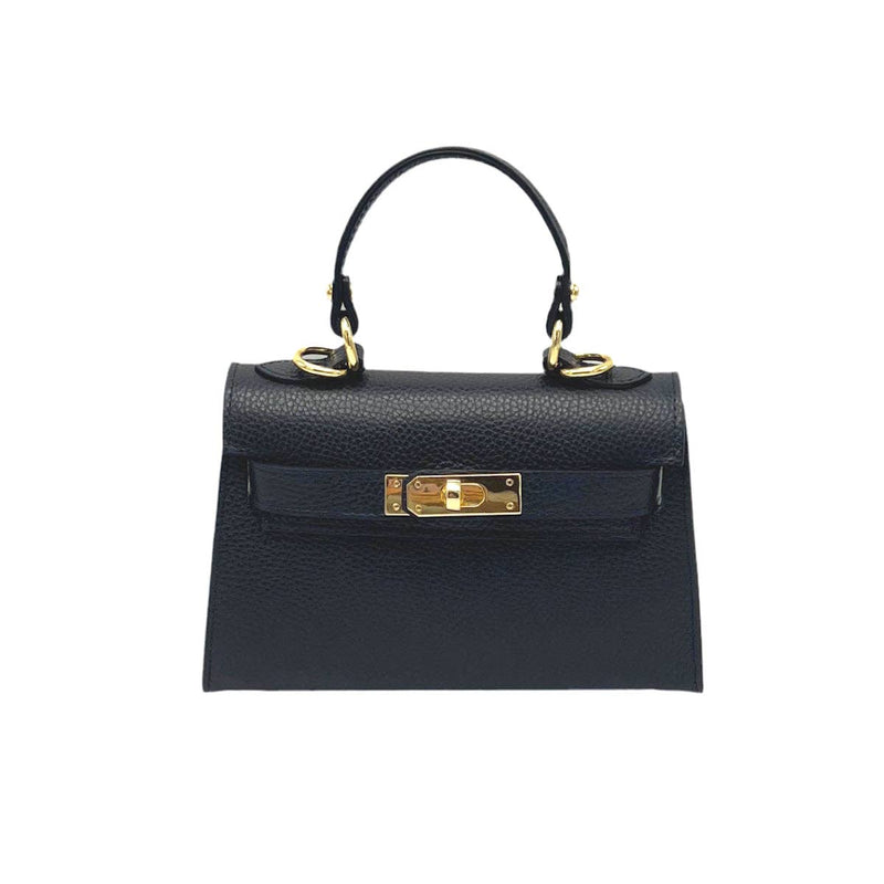 Genuine leather shoulder bag, Made in Italy, art. 112609