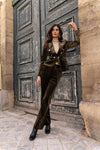 Velvet blazer & pants set