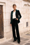 Velvet blazer & pants set