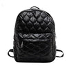 Jade Metallic Puffer Backpack