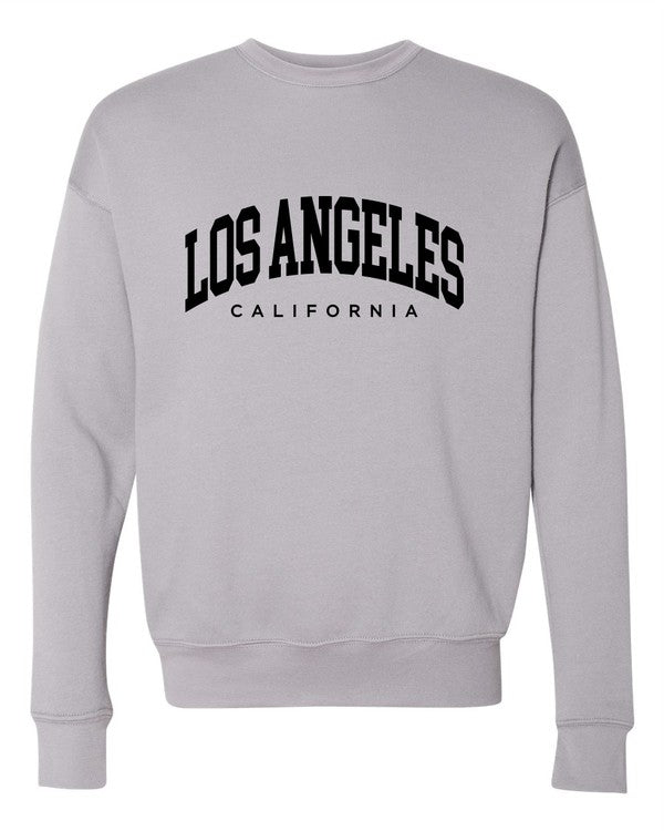 thumbnail image 2 of Men's Los Angeles California Crewneck Sweatshirts Solid Y2K 2 of 14