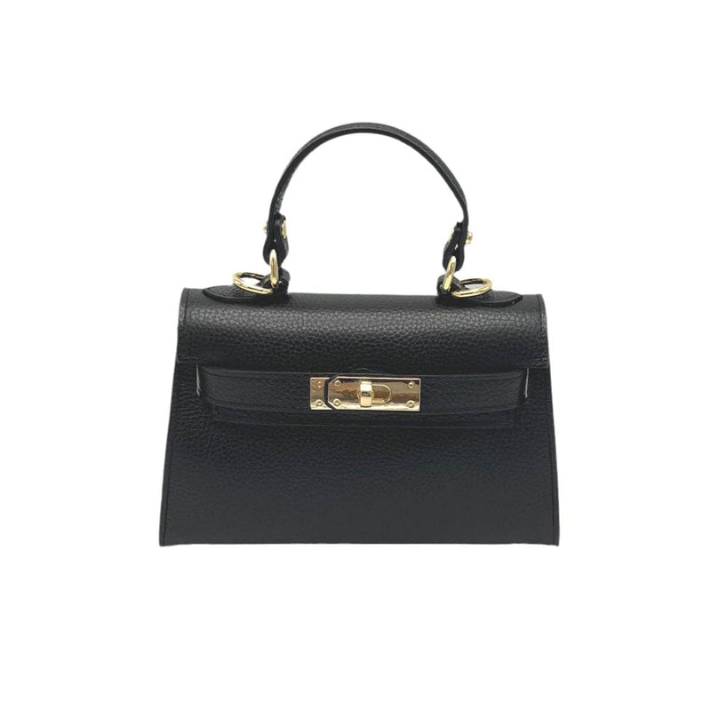 Genuine leather shoulder bag, Made in Italy, art. 112609
