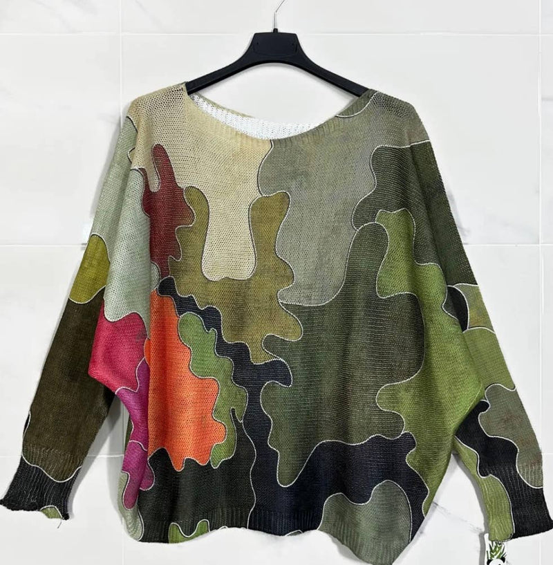 Camo Style Sweater