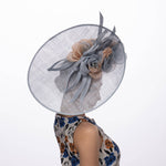 2 Tone Flower Fascinator
