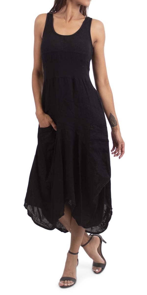 Linen Sleeveless Dress