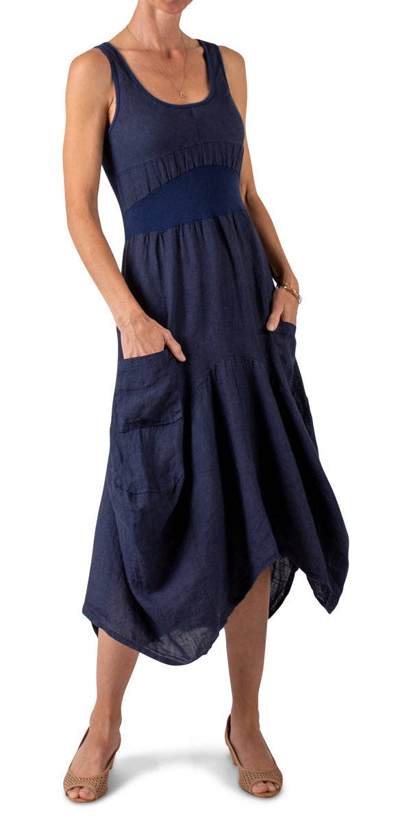 Linen Sleeveless Dress
