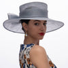 123069 Classic Sinamay Downbrim Hat Sinamay Ribbon bow back