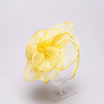 5919H | Sinamay Peony Pedal Narrow Headband Fascinator