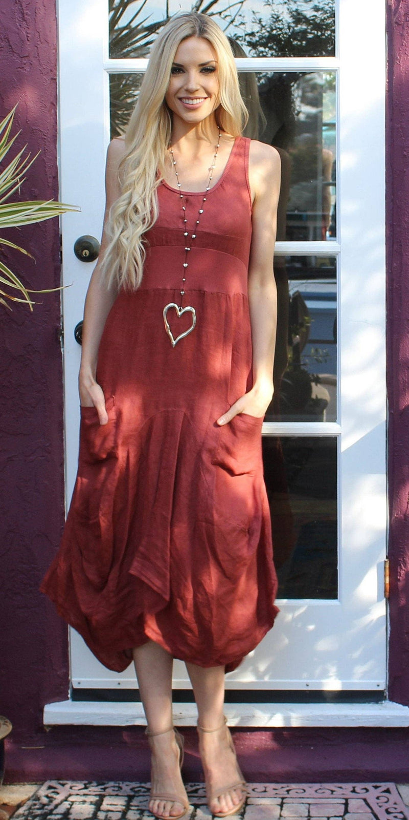 Linen Sleeveless Dress