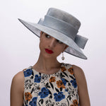123069 Classic Sinamay Downbrim Hat Sinamay Ribbon bow back