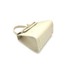Genuine leather top handle bag, Made in Italy.