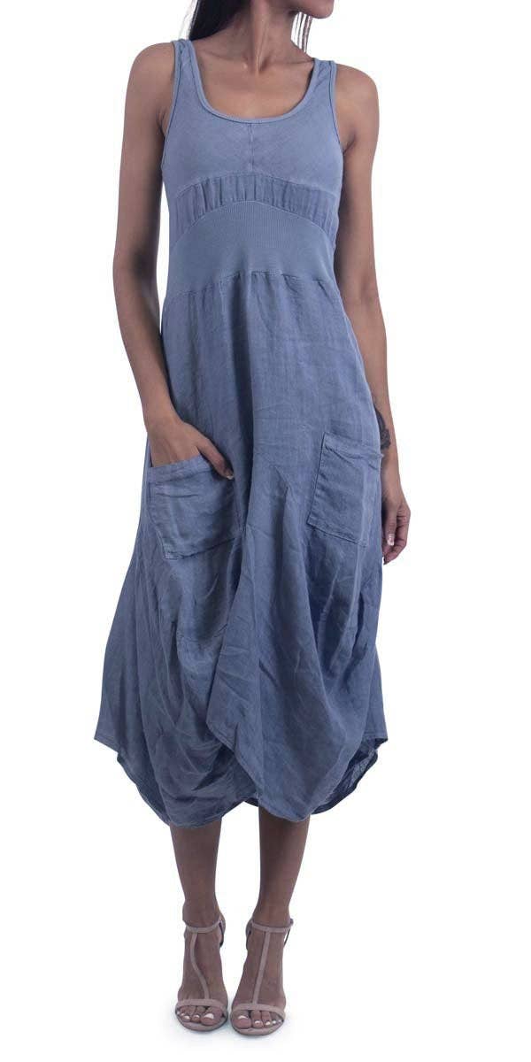 Linen Sleeveless Dress