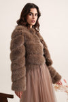 Paula short faux fur jacket