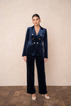 Velvet blazer & pants set