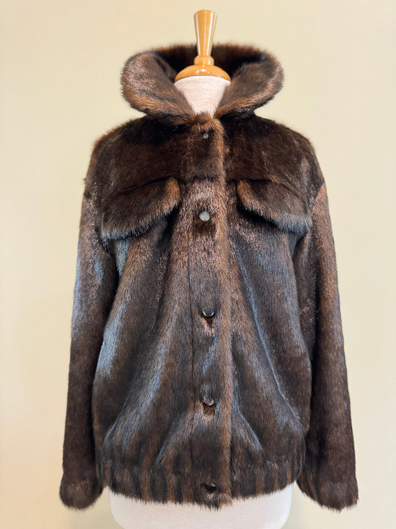 Luxury faux fur jacket