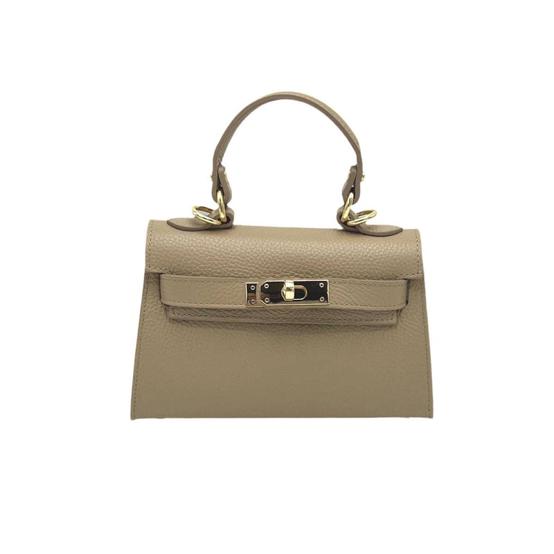 Genuine leather shoulder bag, Made in Italy, art. 112609
