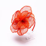 5919H | Sinamay Peony Pedal Narrow Headband Fascinator