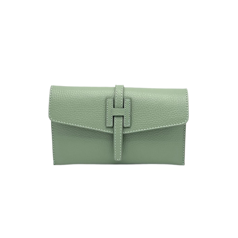 Genuine leather mini clutch bag, Made in Italy, art. 112592