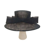 123069 Classic Sinamay Downbrim Hat Sinamay Ribbon bow back