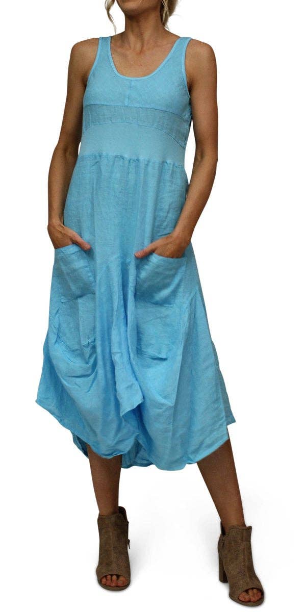 Linen Sleeveless Dress