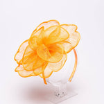 5919H | Sinamay Peony Pedal Narrow Headband Fascinator
