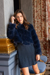 Paula short faux fur jacket
