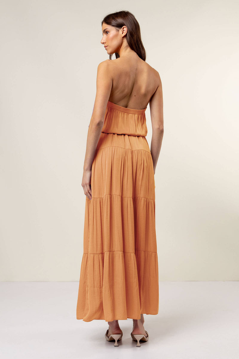 Maxi Tiered Tube Dress With Elasticized Waist A Beautiful Closet 202-394-4115 Maxi Tiered Tube Dress With Elasticized Waist A Beautiful Closet 202-394-4115
