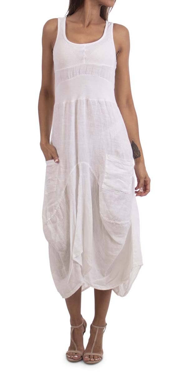 Linen Sleeveless Dress