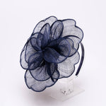 5919H | Sinamay Peony Pedal Narrow Headband Fascinator