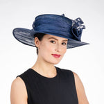 119160 | Folded Rose Sina Medium Brim Hat For Women