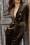 Velvet blazer & pants set