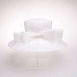 123069 Classic Sinamay Downbrim Hat Sinamay Ribbon bow back
