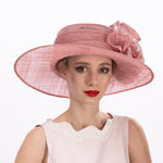 119160 | Folded Rose Sina Medium Brim Hat For Women