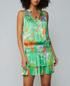 Floral pleated Tired dress