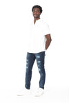 Solid Cotton White Short Sleeve Shirt