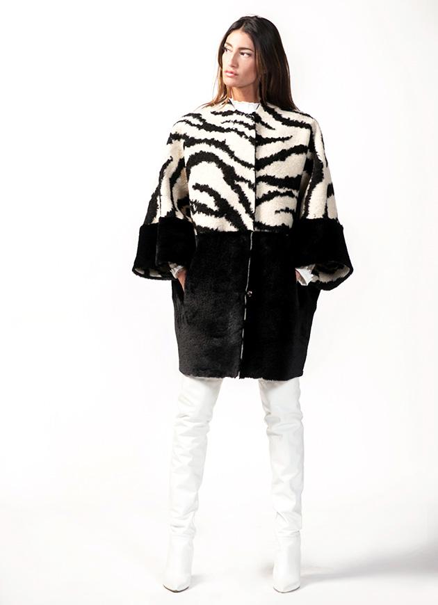 Couture Zebra Coat