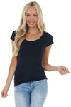 Stretchy Cap Sleeve Top