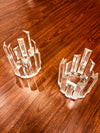 Crystal candle Holders