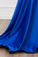 Deep V- Neck Sequin Fit and Flare Dress