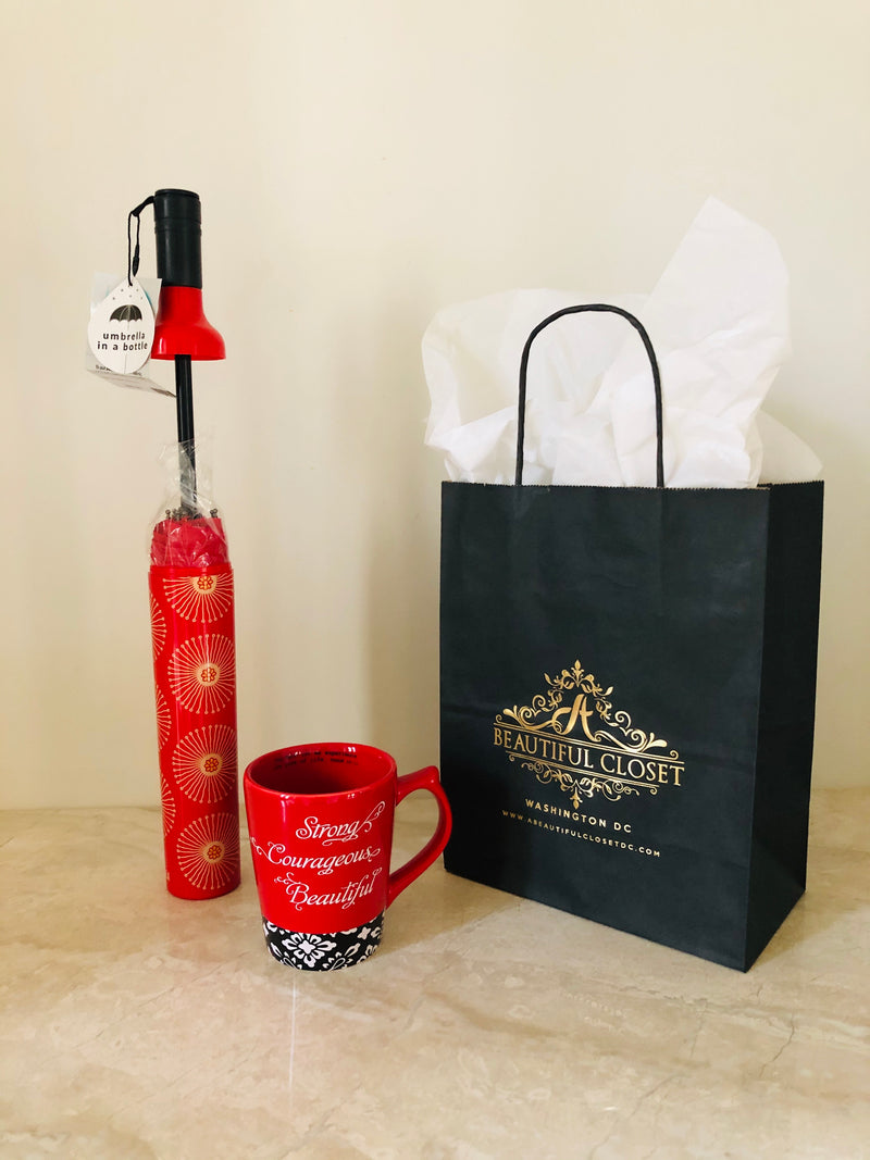 Gift set-Coffee Mug & Umbrella in a bottle